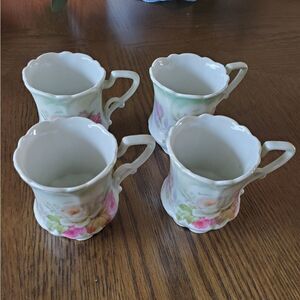 Set of 4 Germany teacups